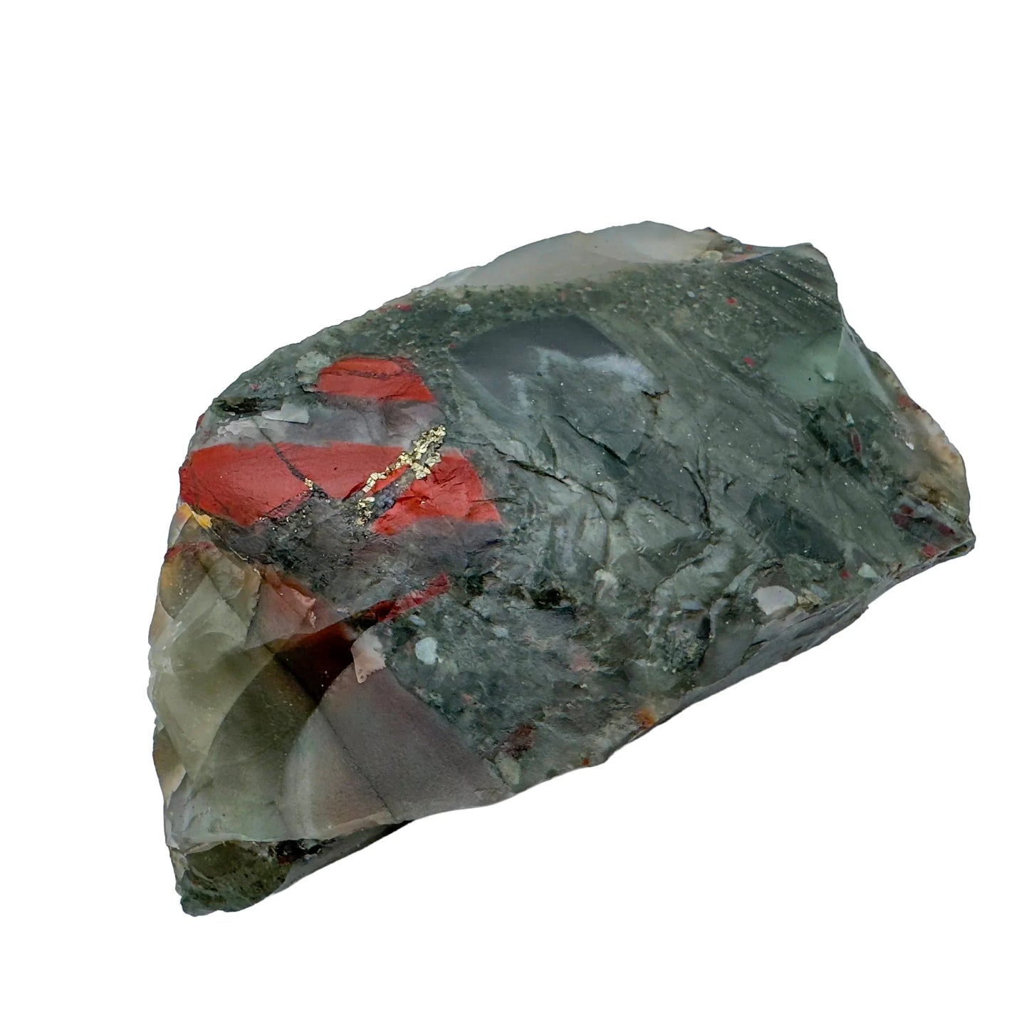 Lifestyle view of a Bloodstone specimen often kept for Energy, from Eswatini.