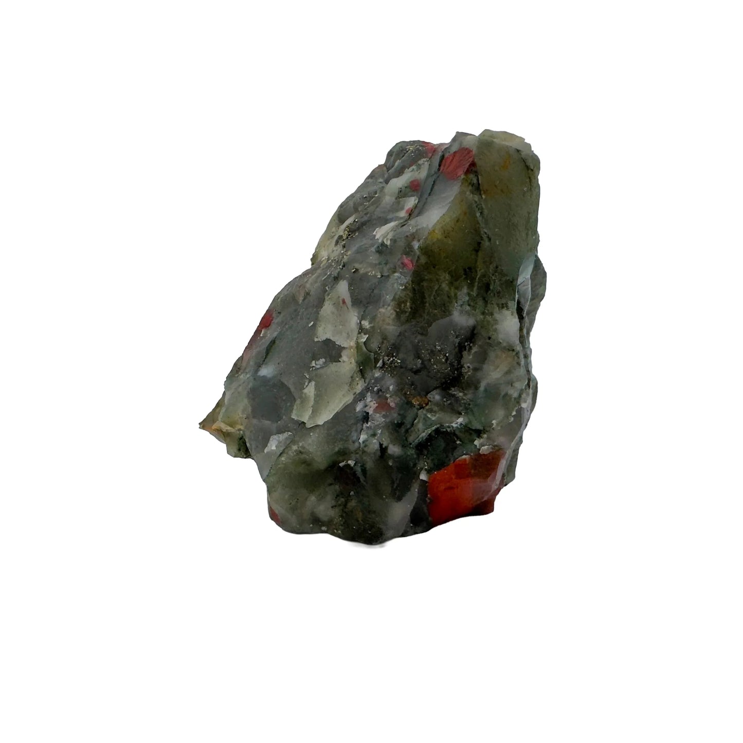 Tight crop of Bloodstone specimen, sourced from Eswatini, drawn on for Energy.