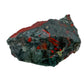 Up-close view of Bloodstone specimen, showing untreated character.
