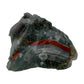 Detail of Bloodstone specimen, showing open form.