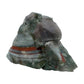 Side profile of Grade AA Bloodstone specimen, from Eswatini.