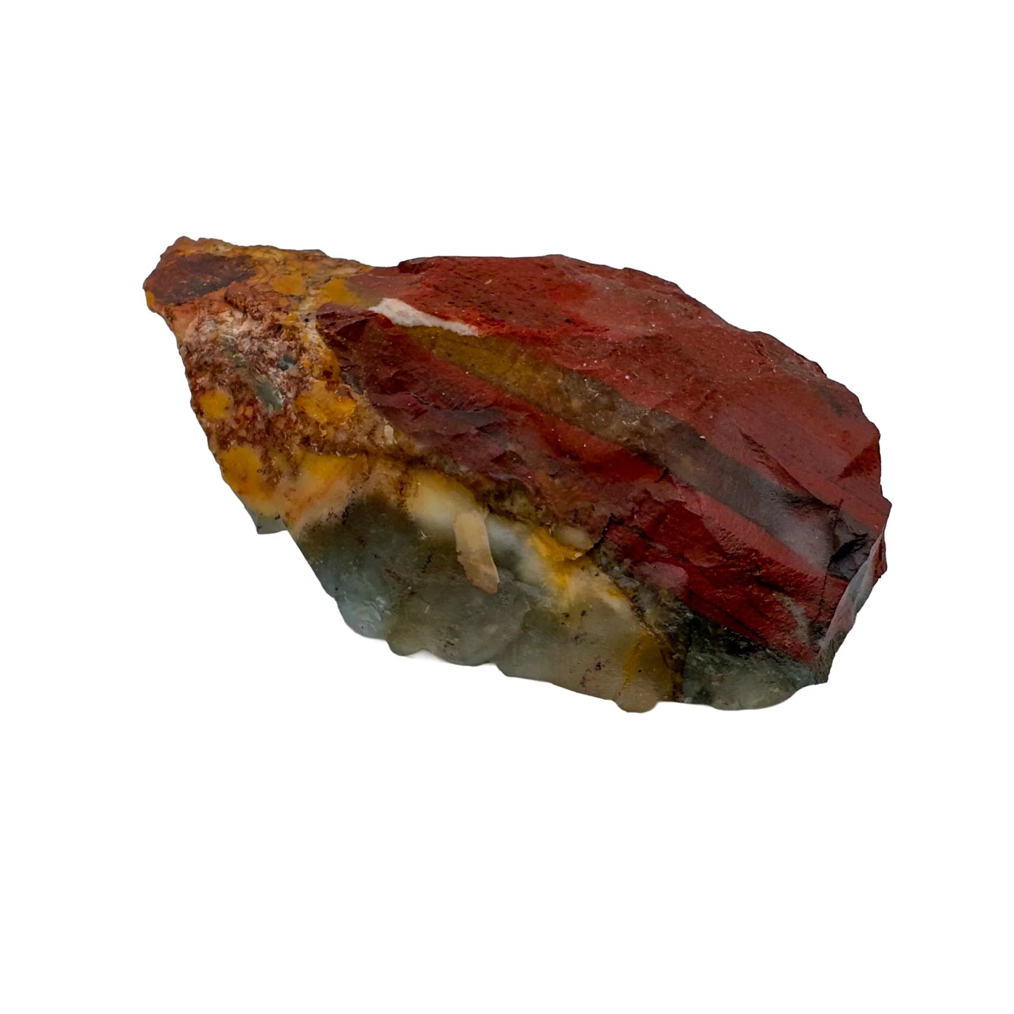 Close detail of Bloodstone specimen, showing subtle veining, drawn on for Energy.
