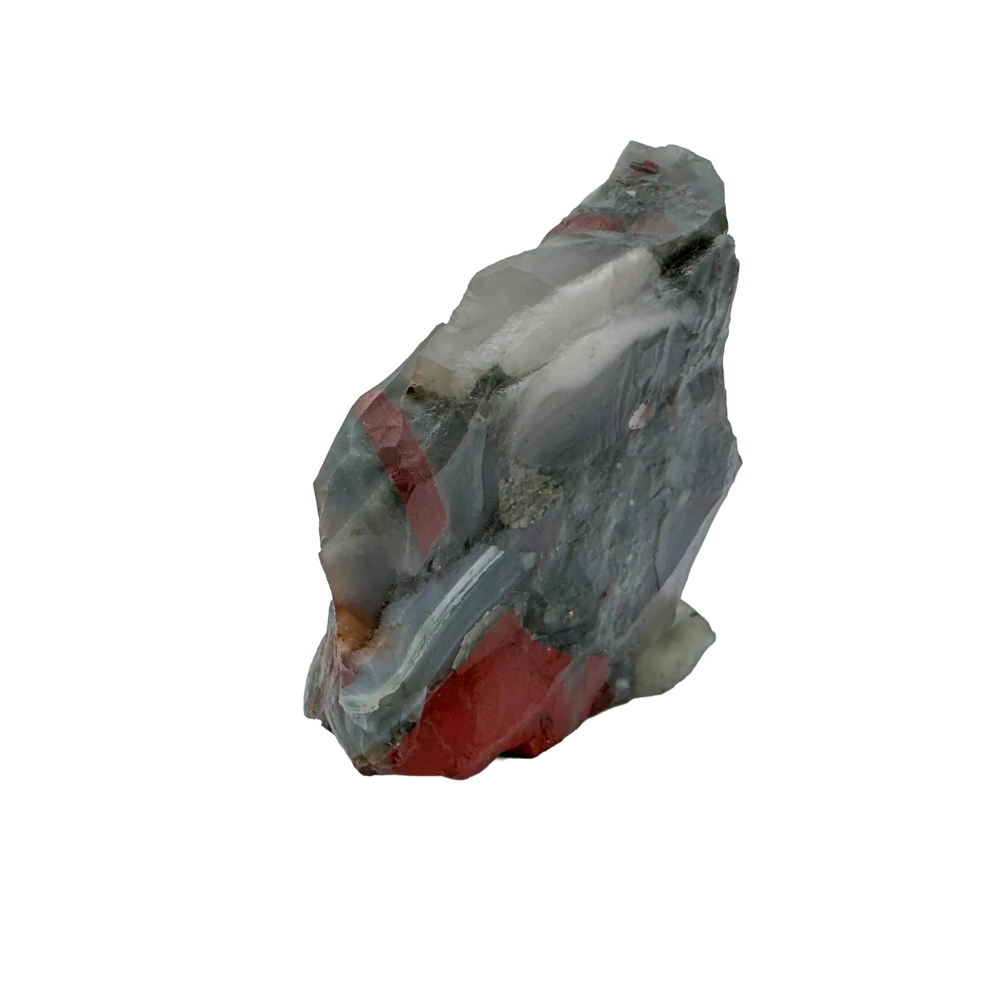 Close detail of Bloodstone specimen, sourced from Eswatini.