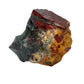 Sideways view of Bloodstone specimen, showing natural inclusions.
