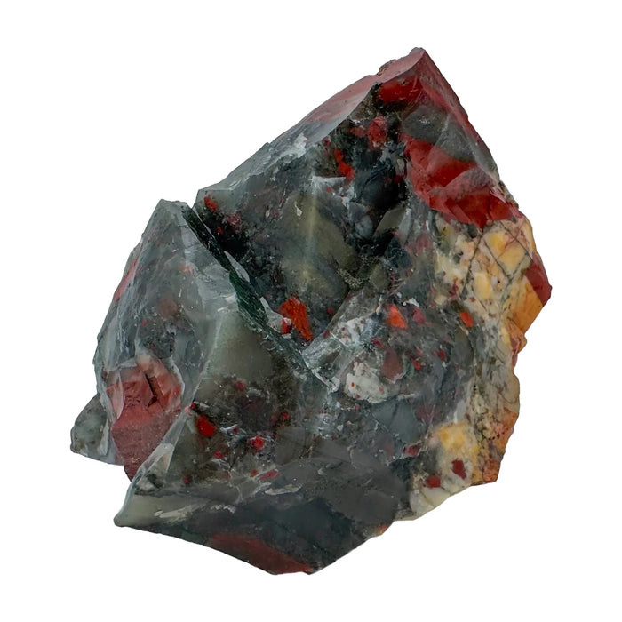 Top view of Bloodstone specimen, Eswatini-sourced.