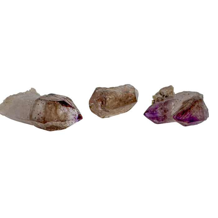 Smoky Amethyst Raw Crystal Points, A Grade, from Masvingo, Zimbabwe