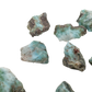 Smaller Larimar raw stones from the 0.5 to 1 inch batch, 24 to 40 pieces per pound