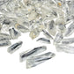 Loose Lemurian Quartz points showing natural inclusions and internal veils