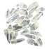 Full scatter of Lemurian Quartz raw crystal points, A grade, 1 to 2 inch, from Brazil
