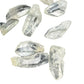 Group of Lemurian Quartz points showing the range from milky to water-clear