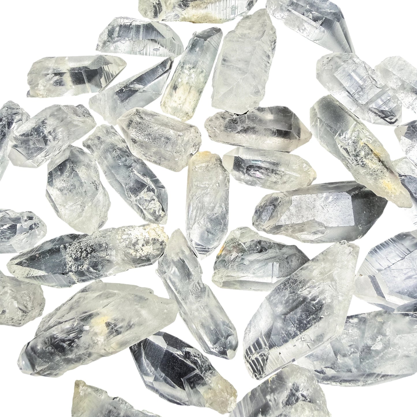 Lemurian Quartz raw points from Brazil, hand-graded piece by piece before shipping