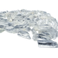 Close view of the horizontal ridges that identify Lemurian Quartz, on an A-grade Brazilian point of 2 to 10 grams.
