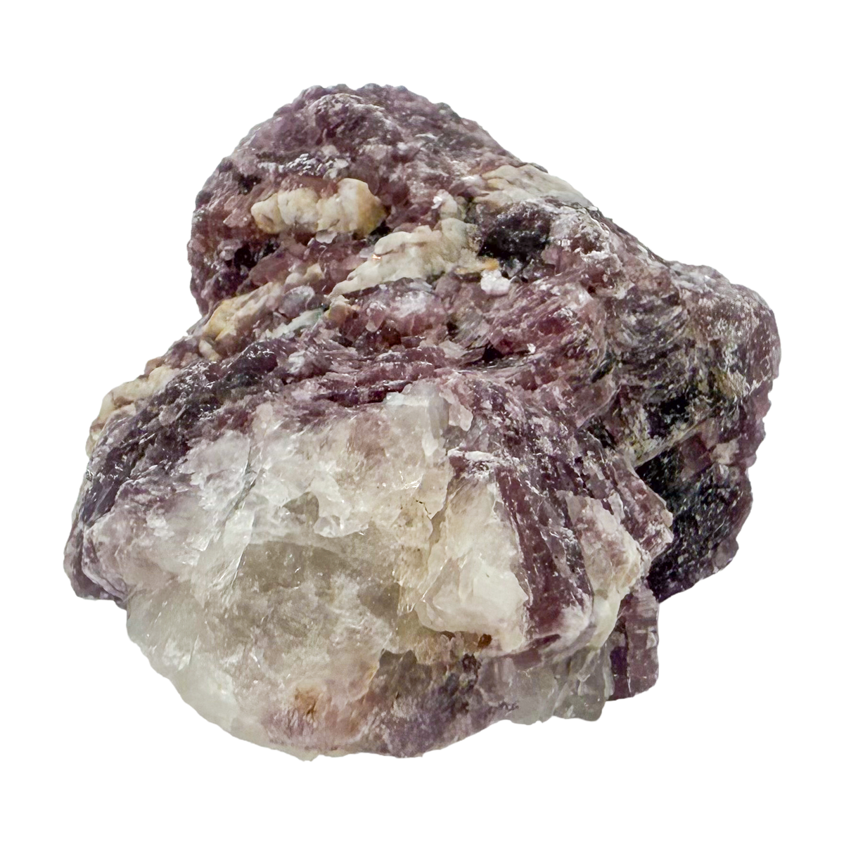 AA grade Lepidolite crystal specimen from Minas Gerais, Brazil, lavender and pink mica with shimmering layered plates