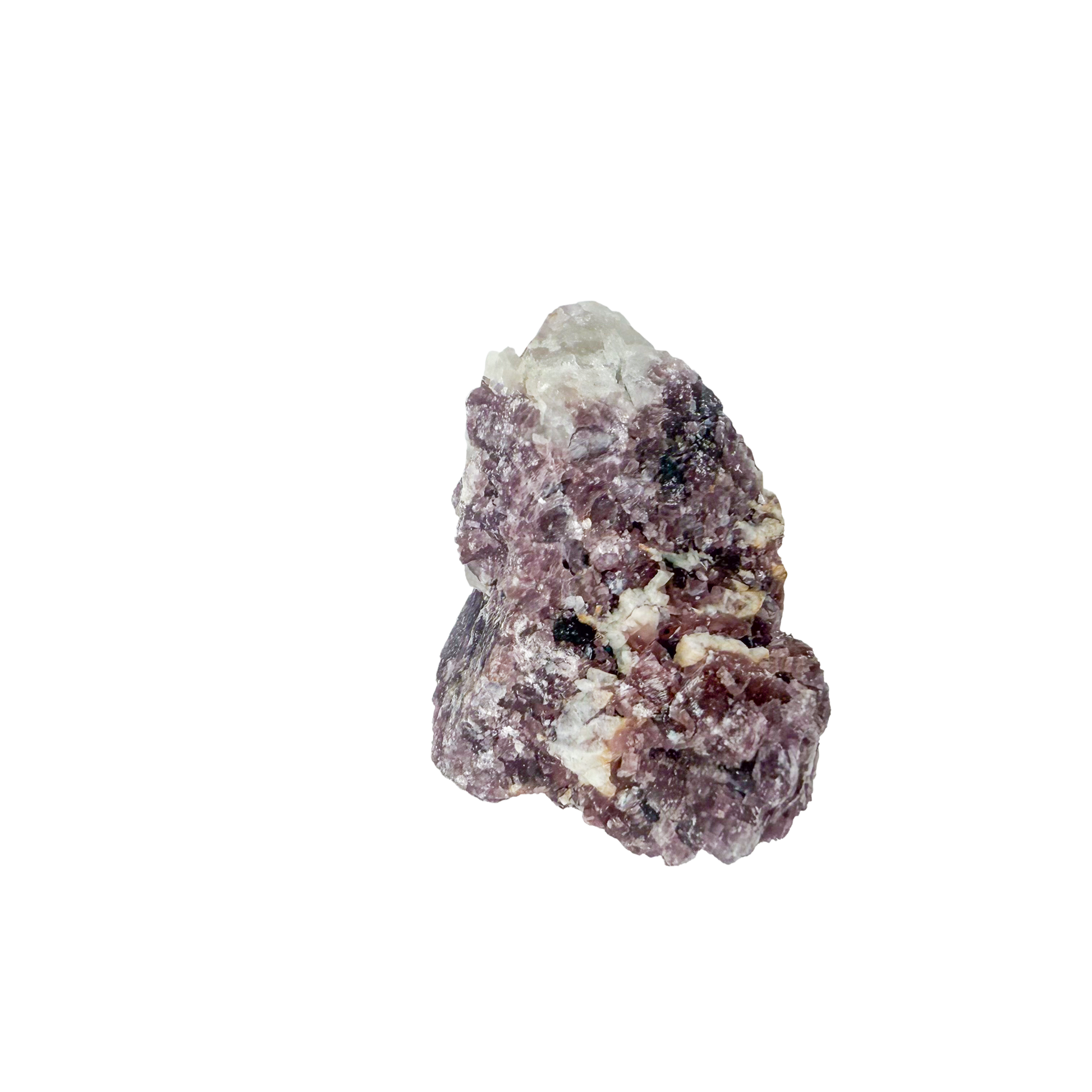 Lepidolite crystal specimen from Brazil, alternate view