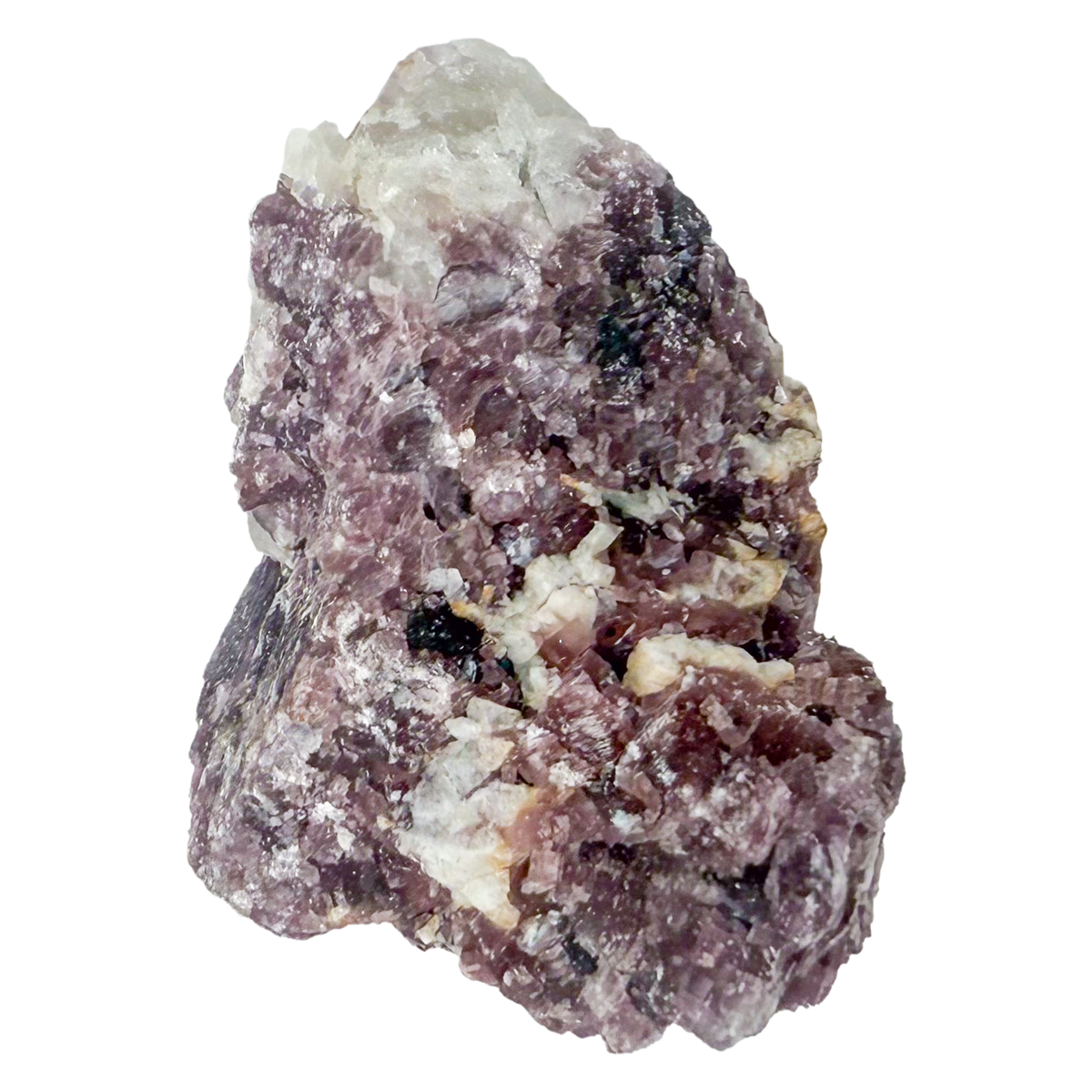 Lepidolite Crystal Specimen from Minas Gerais, Brazil, AA grade, fifth view