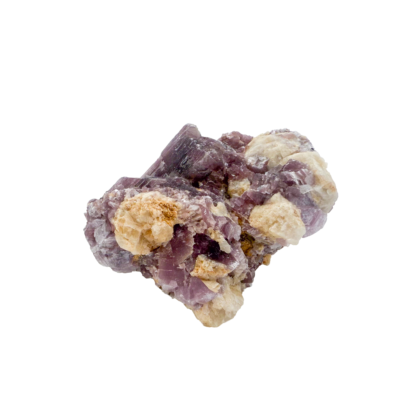 Lepidolite crystal specimen from Brazil, alternate view