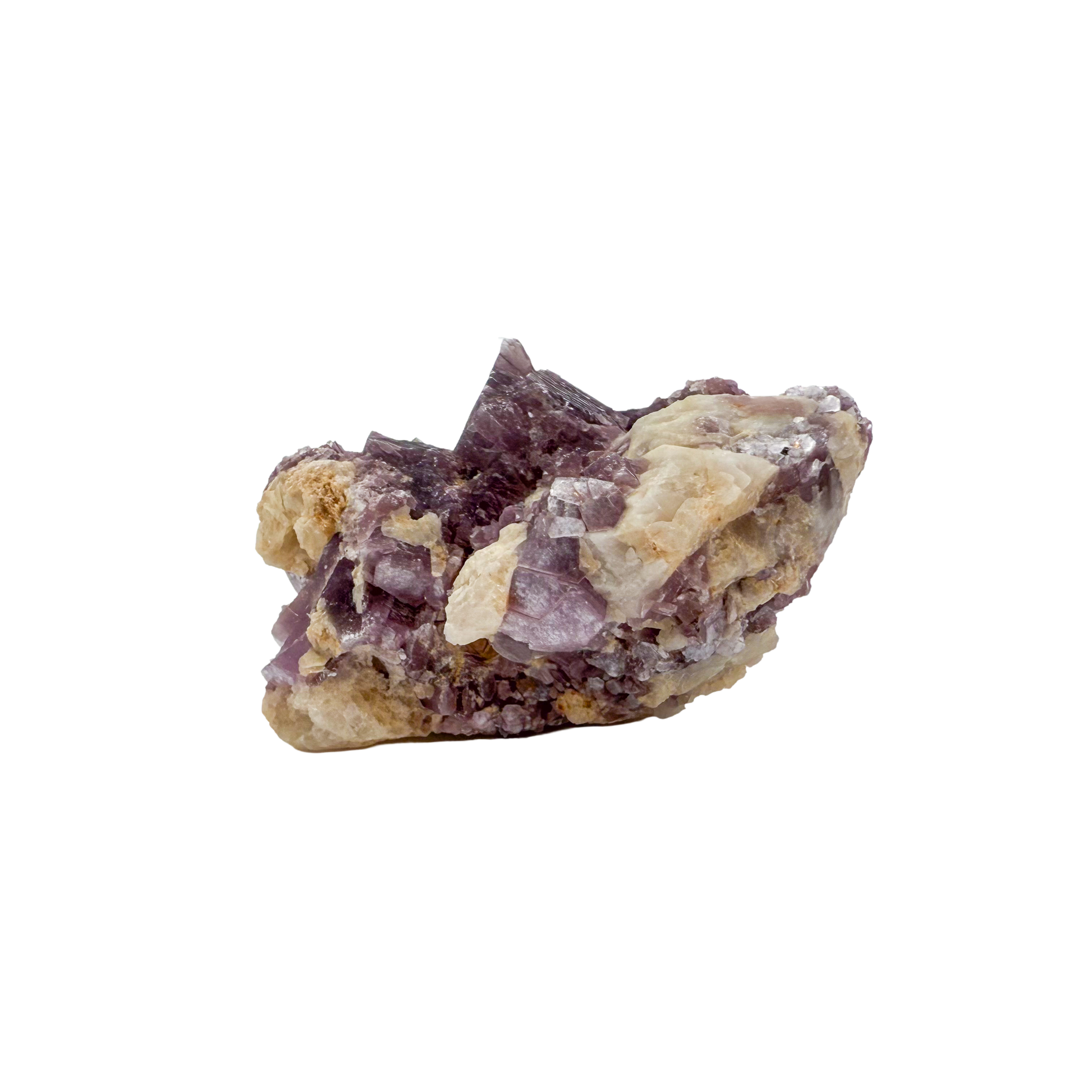 Lepidolite crystal specimen from Brazil, alternate view