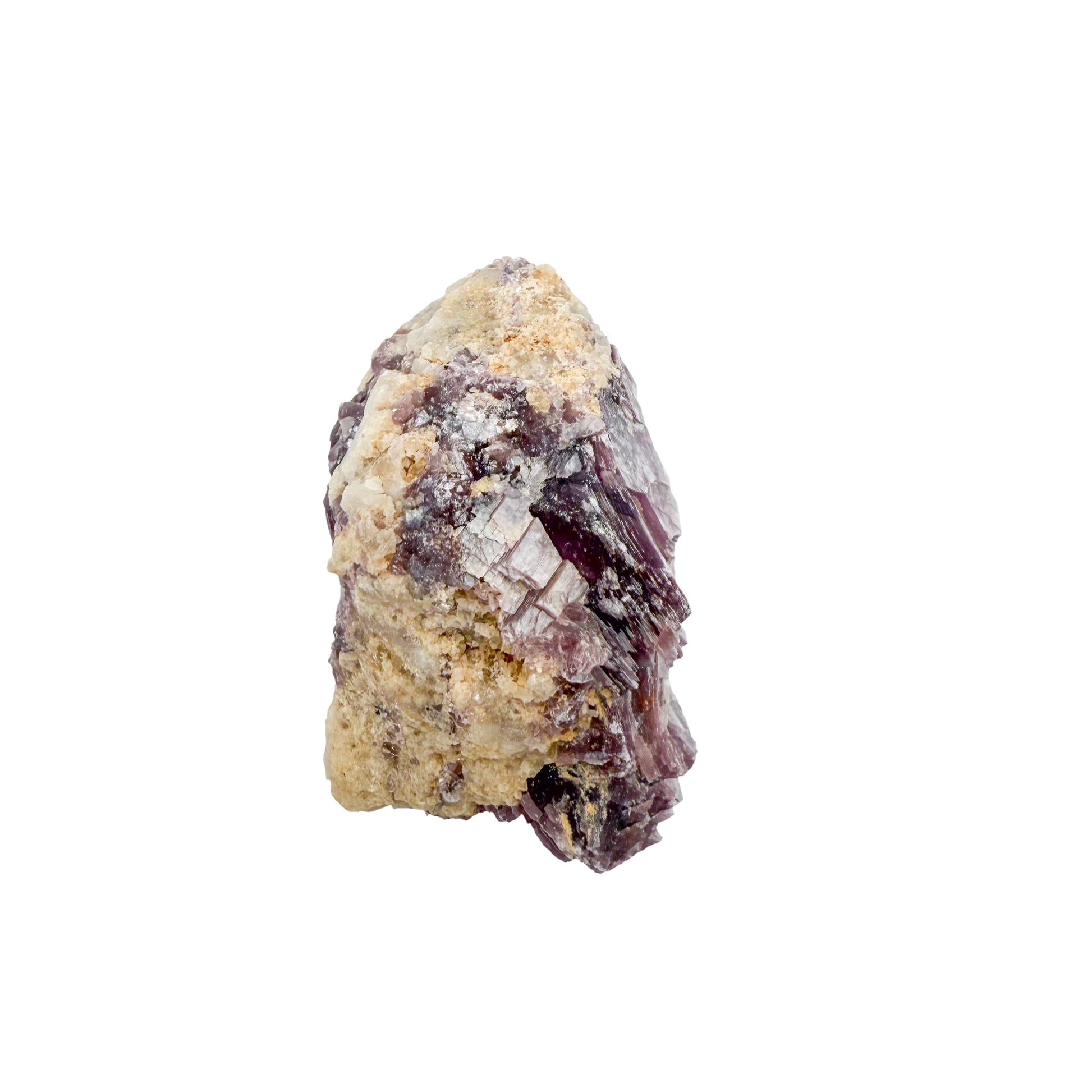 Lepidolite crystal specimen from Brazil, alternate view