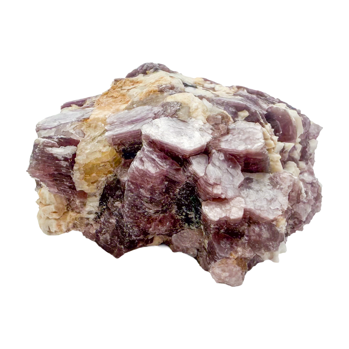 Lepidolite crystal specimen from Brazil, alternate view
