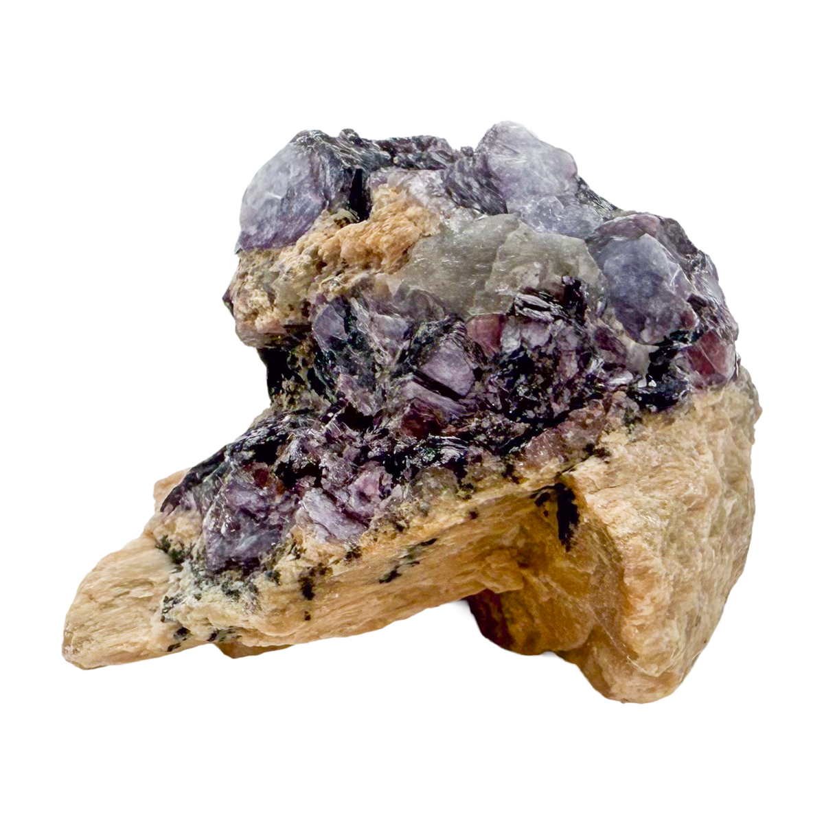 AA grade Lepidolite crystal specimen from Minas Gerais, Brazil, lavender and pink mica with shimmering layered plates