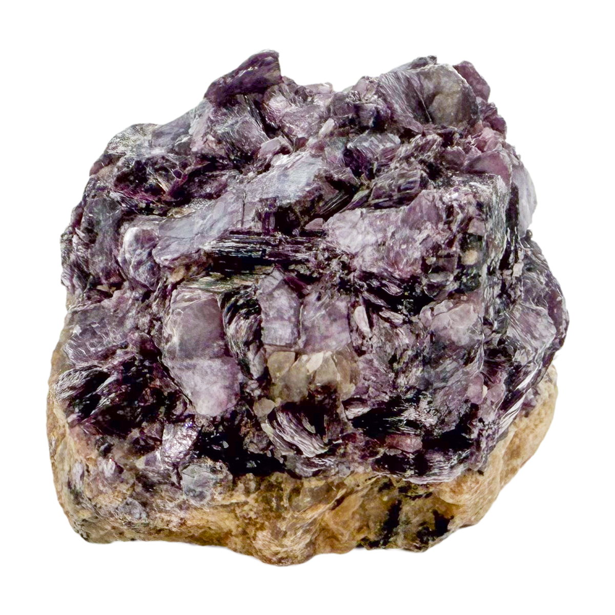 Lepidolite crystal specimen from Brazil, alternate view
