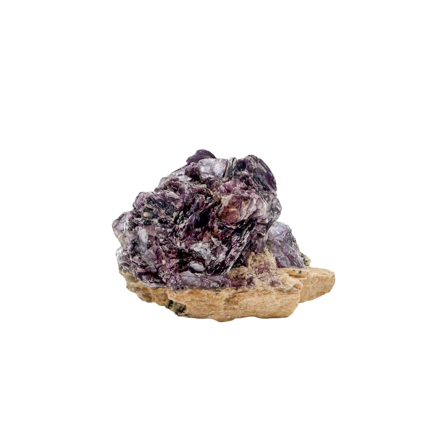 Lepidolite crystal specimen from Brazil, alternate view