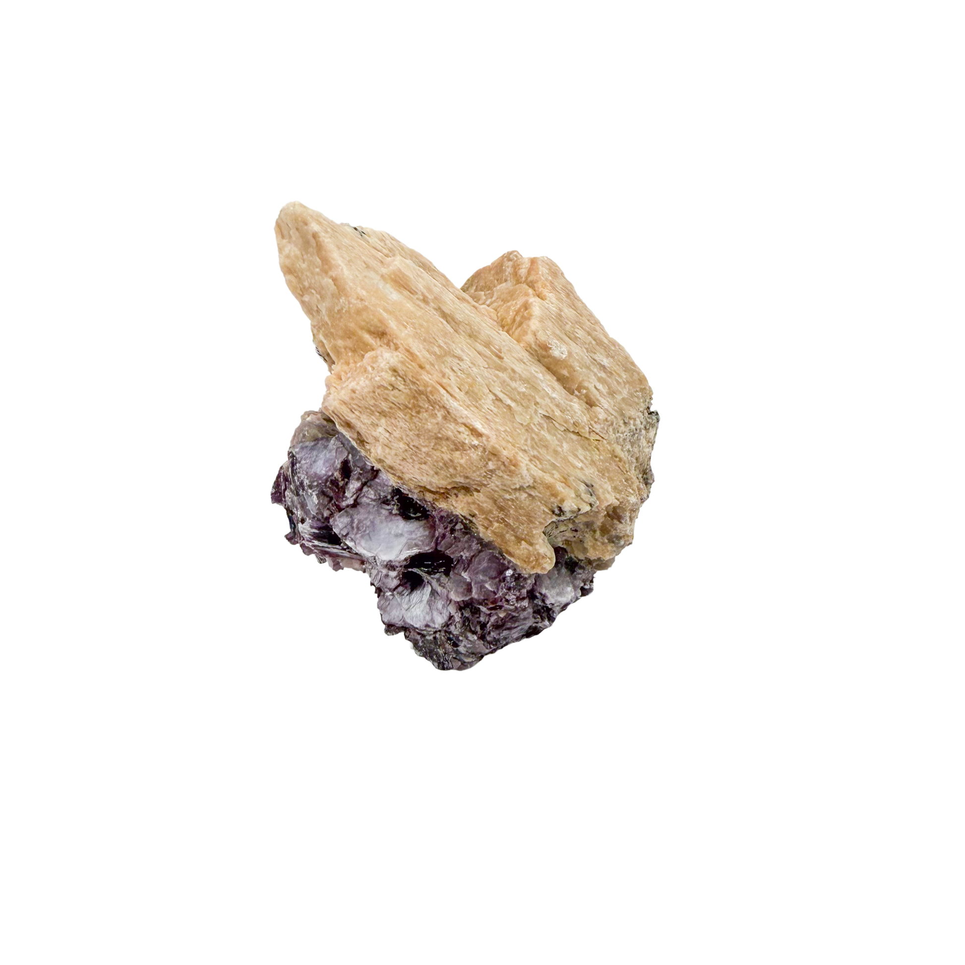 Lepidolite crystal specimen from Brazil, alternate view