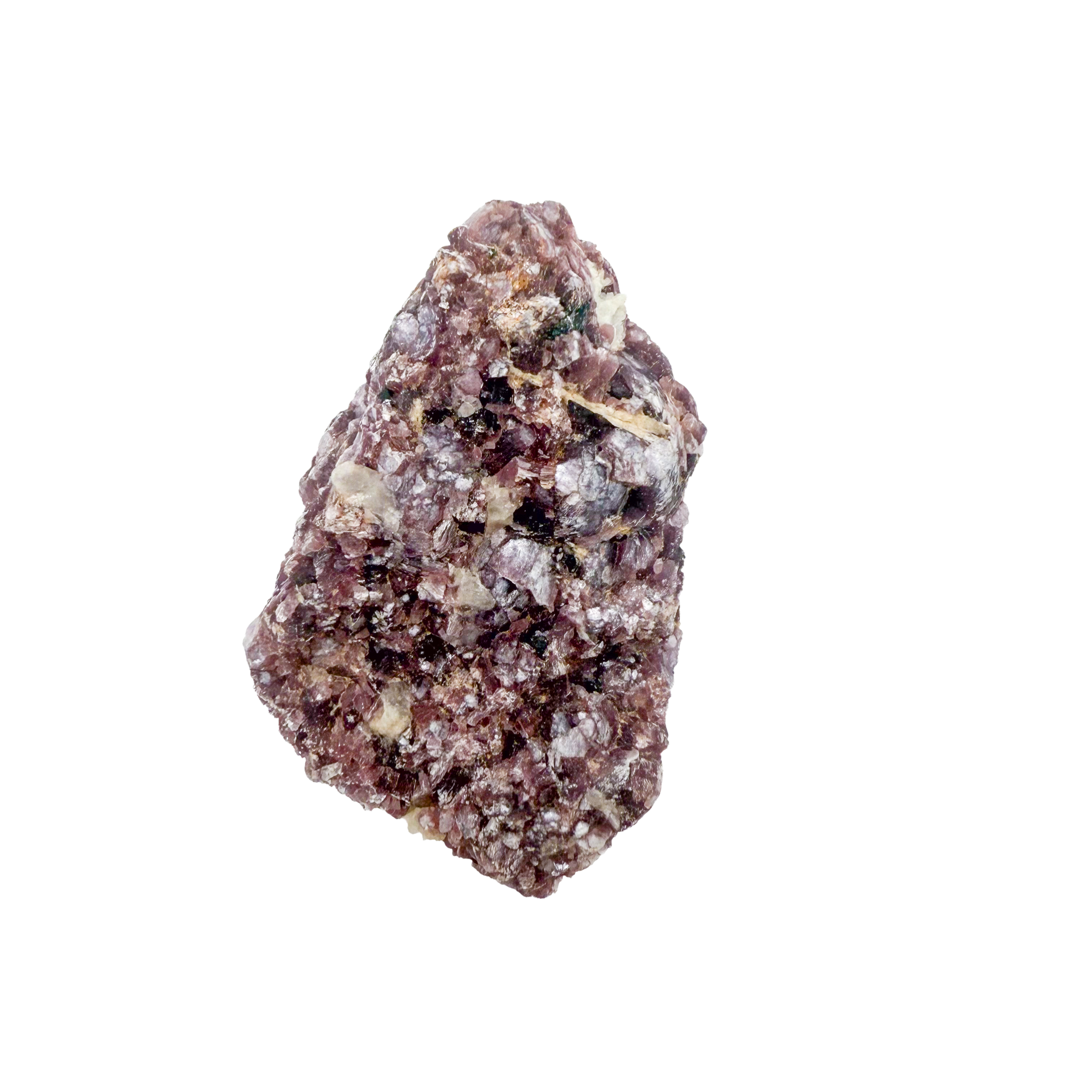 Lepidolite crystal specimen from Brazil, alternate view