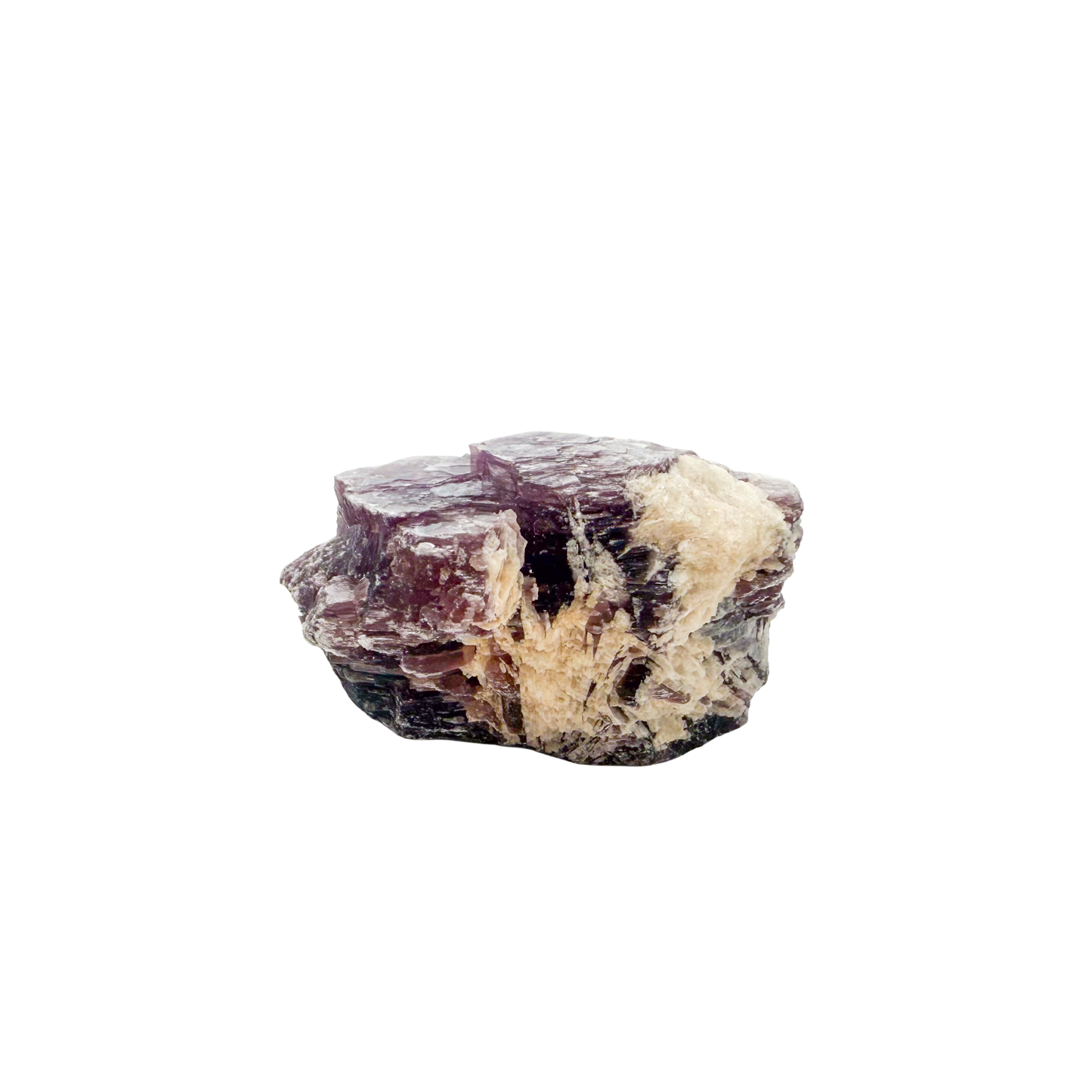 Lepidolite crystal specimen from Brazil, alternate view