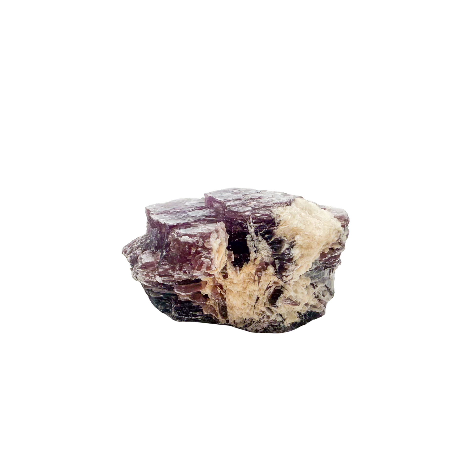 Lepidolite crystal specimen from Brazil, alternate view