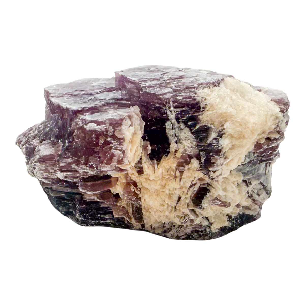 Lepidolite crystal specimen from Brazil, alternate view