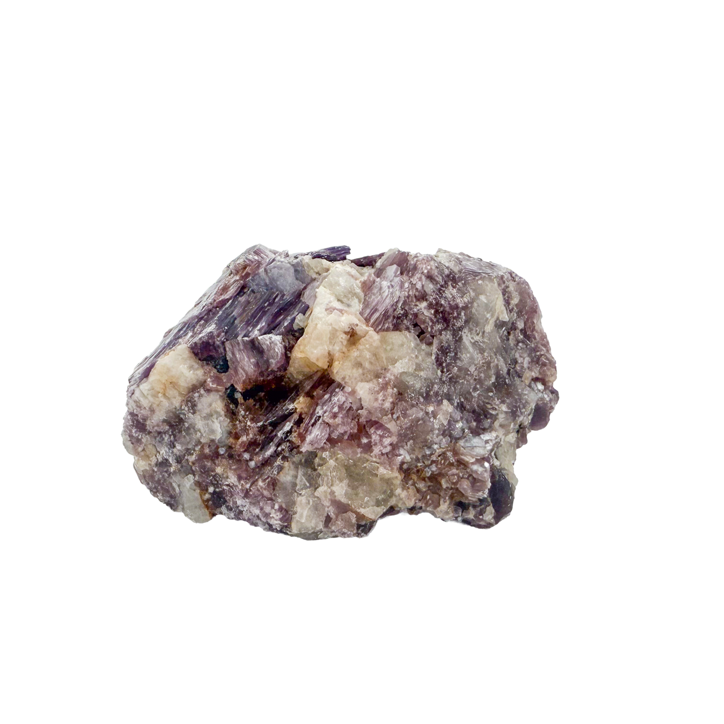 Lepidolite crystal specimen from Brazil, alternate view