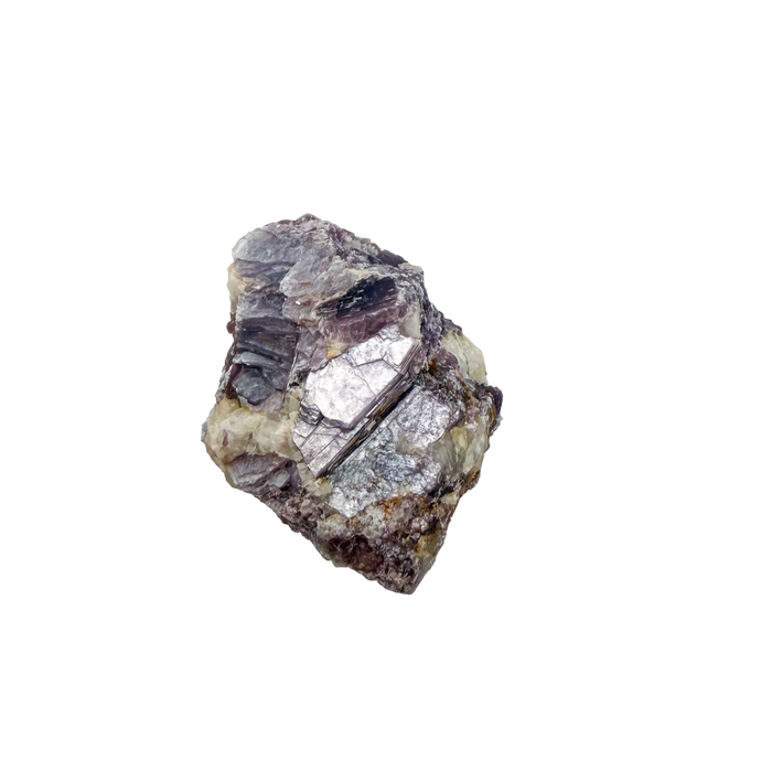 Lepidolite crystal specimen from Brazil, alternate view