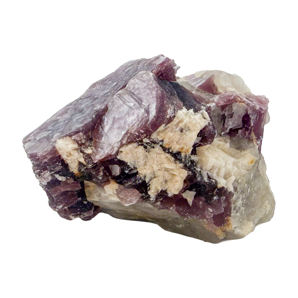 Lepidolite crystal specimen from Brazil, alternate view