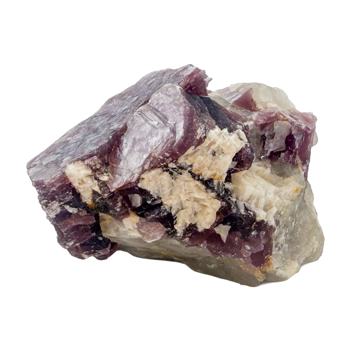 Lepidolite crystal specimen from Brazil, alternate view