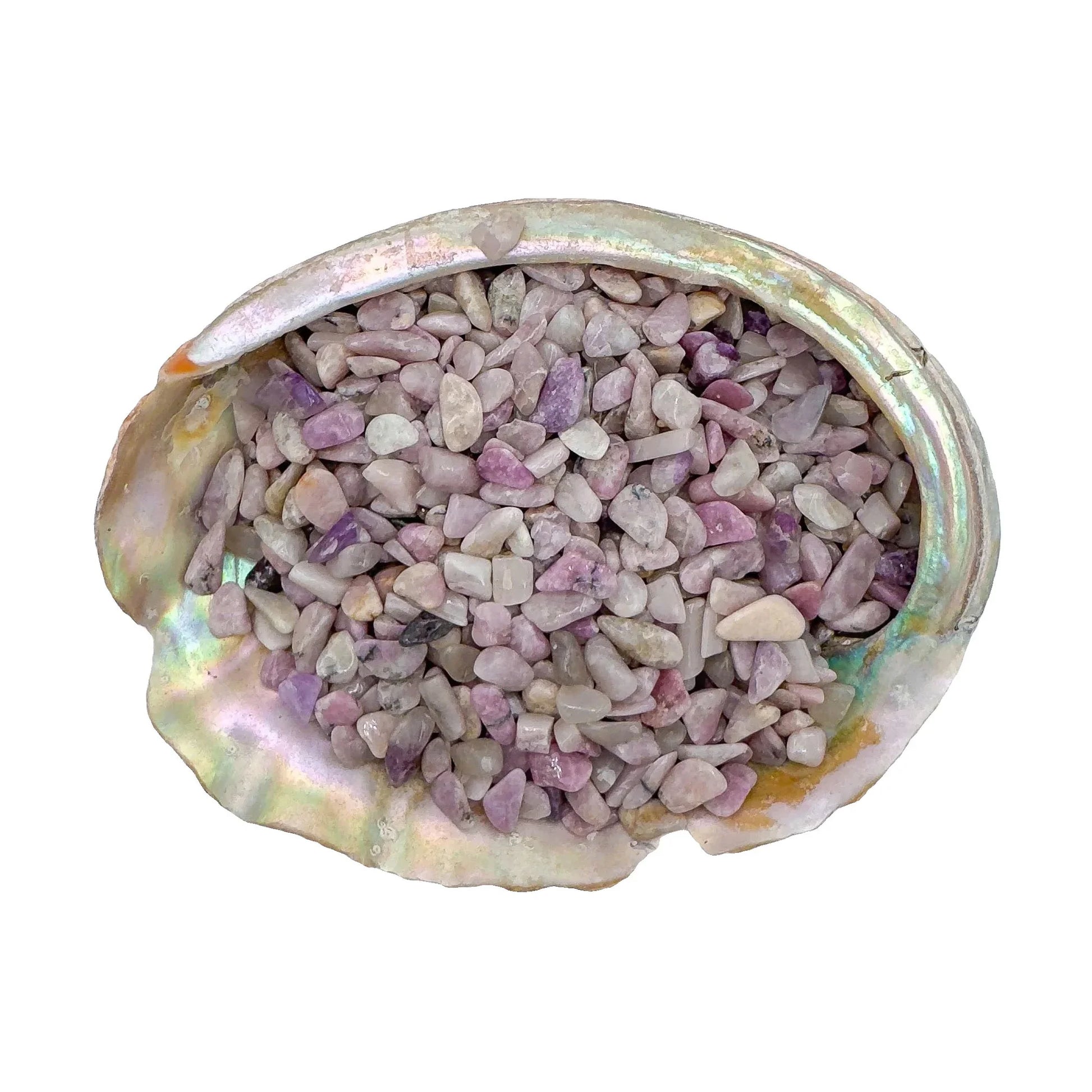 Lepidolite Crystal Chips for Anxiety Relief, Calm & Emotional Healing — beginner-friendly pink small tumbled, A grade from Namibia