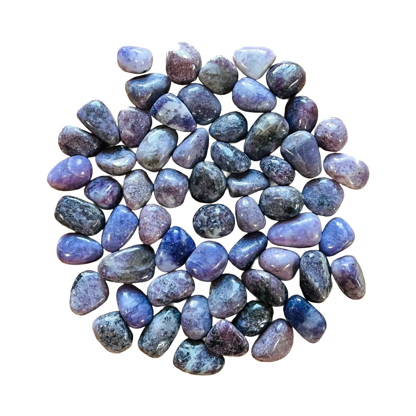 Lepidolite Tumbled Stones to support Emotional Healing, Self-Love & Sleep — pink polished, A from Namibia