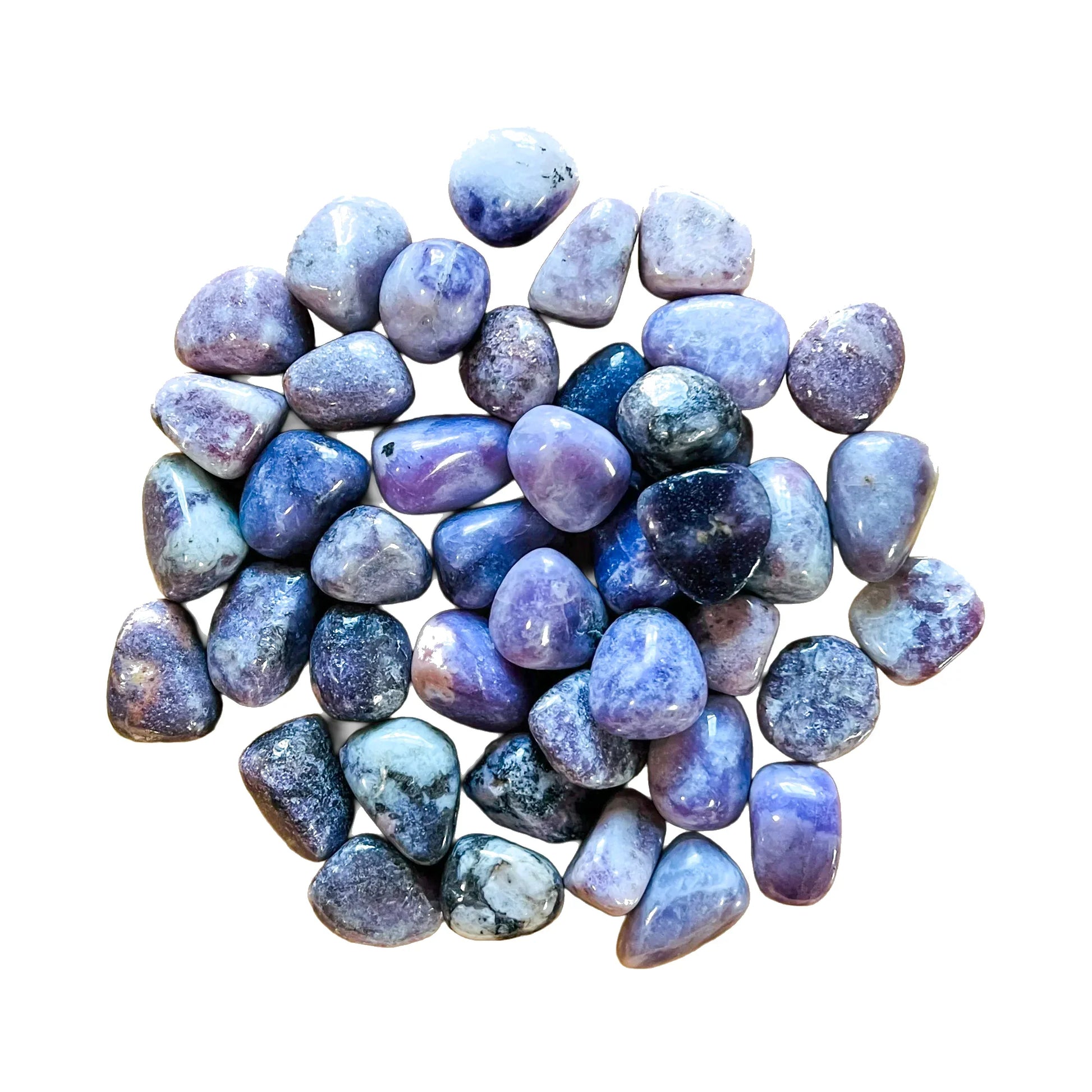 Lepidolite Tumbled Stones to support Emotional Healing, Self-Love & Sleep — pink polished, hand-selected A from Namibia