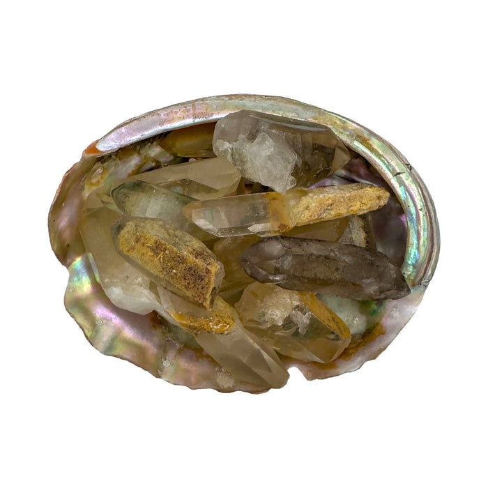 Lodolite Quartz Crystals for Grounding, Meditation & Heart Chakra Support — clear natural, hand-selected AA Brazil-sourced