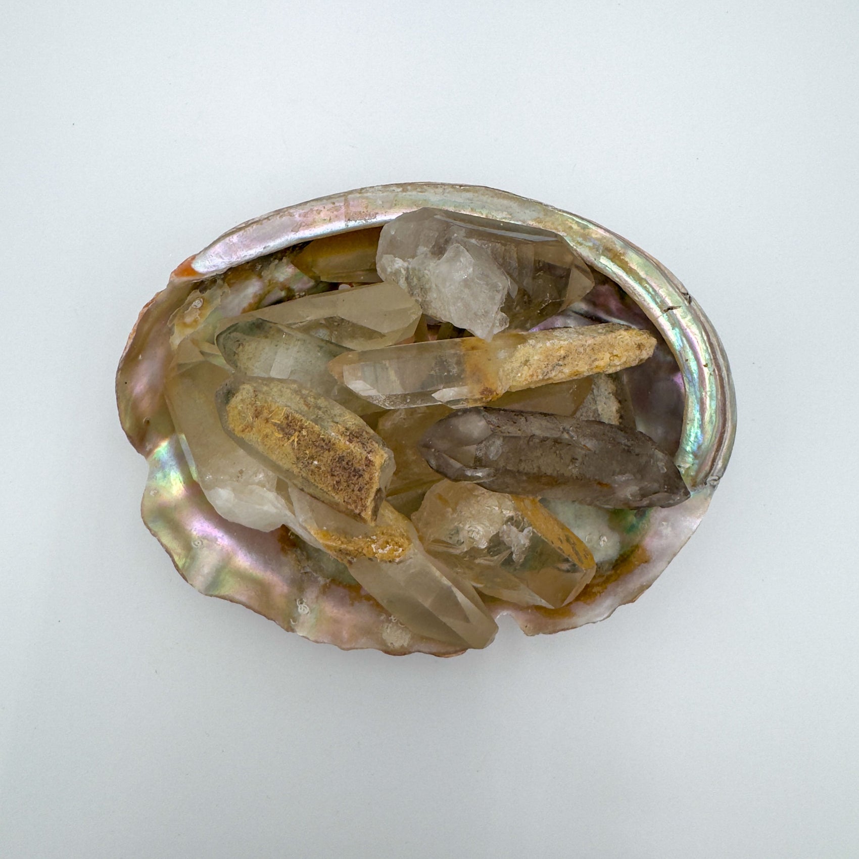 Raw Lodolite Quartz garden quartz points from Minas Gerais Brazil bulk lot