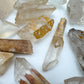 Raw Lodolite Quartz garden quartz points from Minas Gerais Brazil bulk lot
