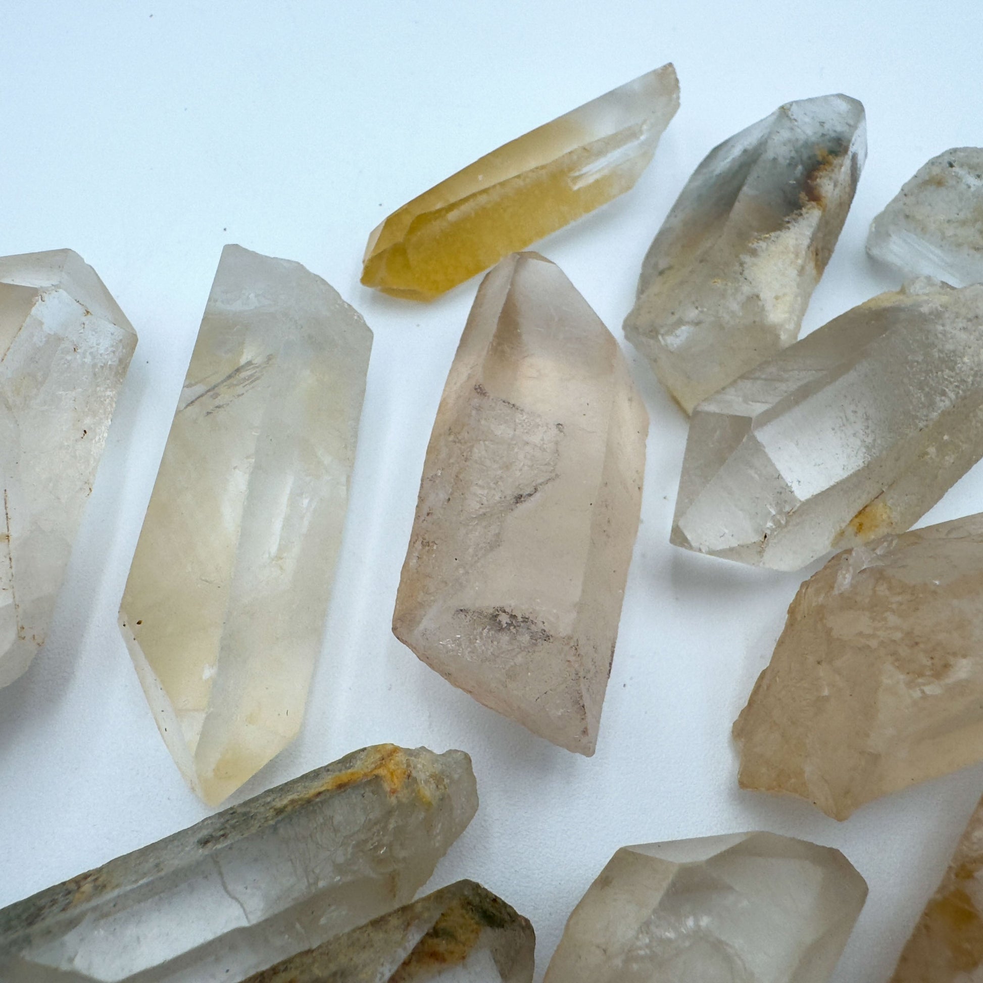 Raw Lodolite Quartz garden quartz points from Minas Gerais Brazil bulk lot