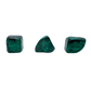 Three AA Grade Malachite hand polished stones from Democratic Republic of the Congo