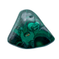 Close detail of AA Grade Malachite hand polished stone from Democratic Republic of the Congo