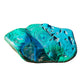 Daylight detail of Malachite specimen, from Haut-Katanga, Democratic Republic of the Congo, showing the piece in repose.