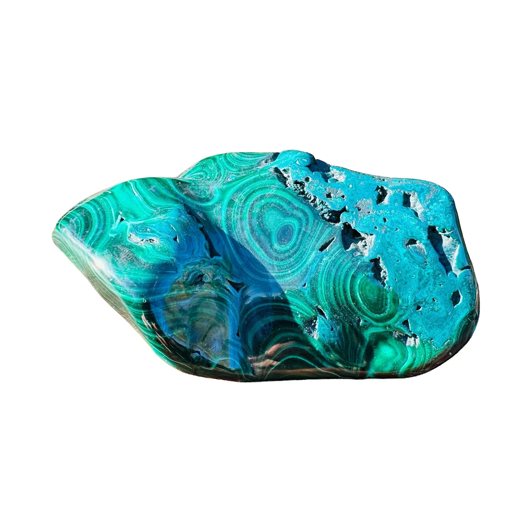 Natural Malachite Crystal Specimen for Emotional Healing & New Beginnings — green natural from Democratic Republic of the Congo