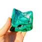 Color detail of Malachite specimen, Democratic Republic of the Congo-sourced, showing natural color depth.