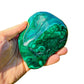 Bottom side of Malachite specimen, sourced from Democratic Republic of the Congo.