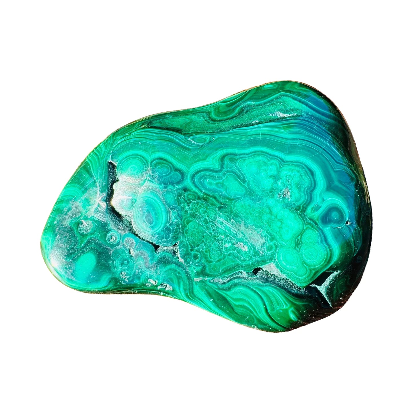 Natural Malachite Crystal Specimen for Emotional Healing & New Beginnings — green natural from Democratic Republic of the Congo