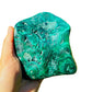 Back view of Malachite specimen, often kept for Emotional Healing, from Haut-Katanga, Democratic Republic of the Congo.